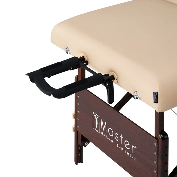 Master Massage Equipment 30" DEL RAY™ SALON Portable Massage Table Package with Therma-Top® - Adjustable Heating System! (Sand Color)