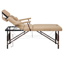 Master Massage Equipment 30" DEL RAY™ SALON Portable Massage Table Package with Therma-Top® - Adjustable Heating System! (Sand Color)