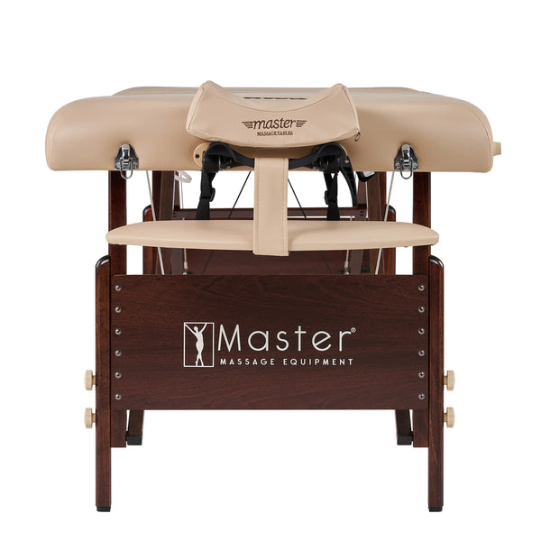 Master Massage Equipment 30" DEL RAY™ SALON Portable Massage Table Package with Therma-Top® - Adjustable Heating System! (Sand Color)