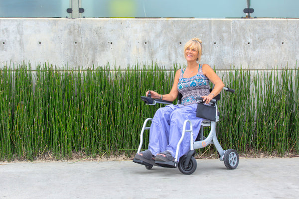 Reyhee Superlite Folding Electric Wheelchair And Rollator Combo