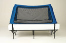 Safe Place Bedding Model 100 Travel Bed Front View Royal Blue Colored Cover
