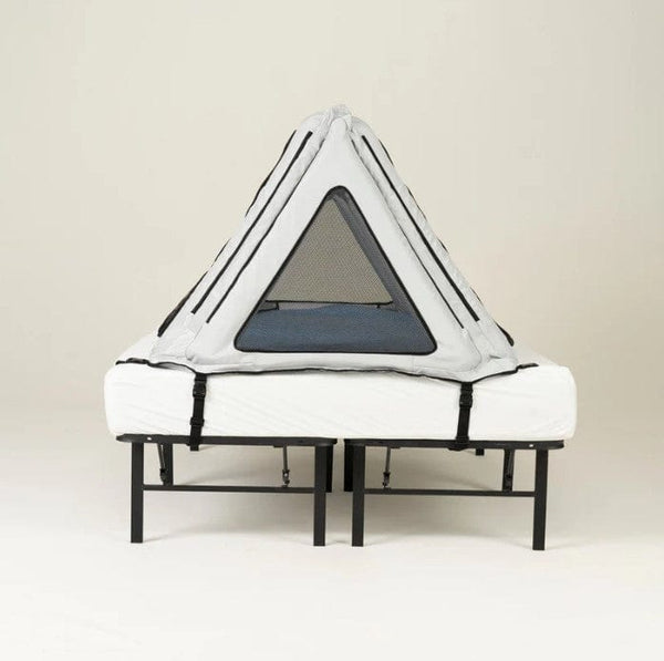 Safe Place Bedding Model 100 Travel Bed Side View Gray Colored Cover