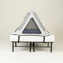 Safe Place Bedding Model 100 Travel Bed Side View Gray Colored Cover