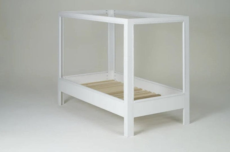 Safe Place Bedding Model 200 Back View White Paint Finish No Cover