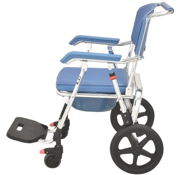 Top Medi TCM6991 Shower Commode Transport Chair