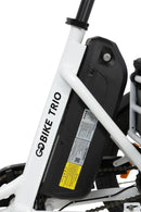 GoBike Trio Crossover Lightweight Foldable Electric Tricycle