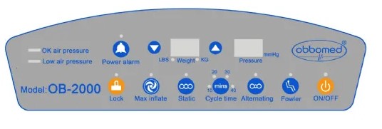 ObboMed OB-2000 StandardAir Low Air Loss Mattress With Alternating Pressure