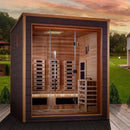 Golden Designs Karlstad 6-Person Hybrid Outdoor Sauna | GDI-8226-01