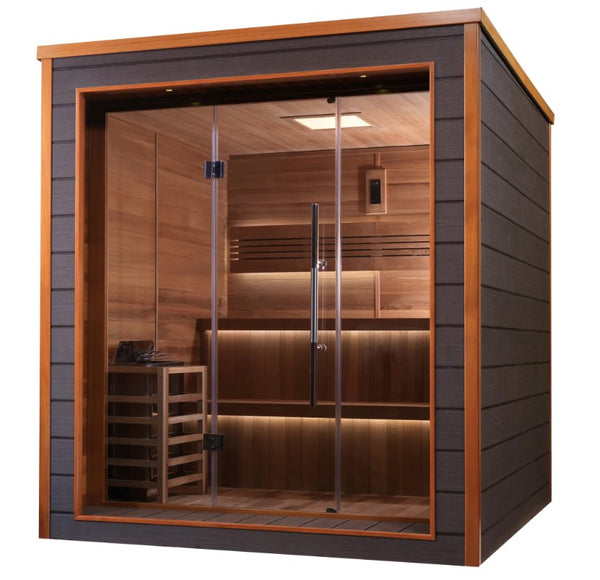 Golden Designs Bergen 6-Person Outdoor Sauna | GDI-8206-01