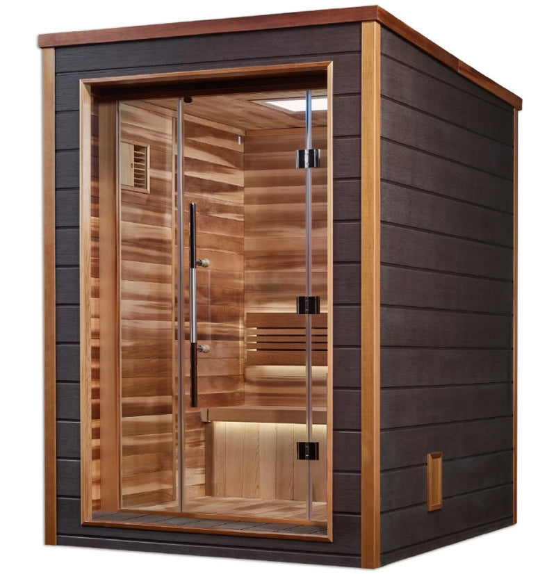 Golden Designs Narvik 2-Person Outdoor Sauna | GDI-8202-01