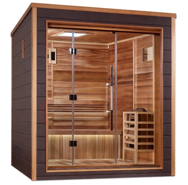 Golden Designs Drammen 3-Person Outdoor Sauna | GDI-8203-01