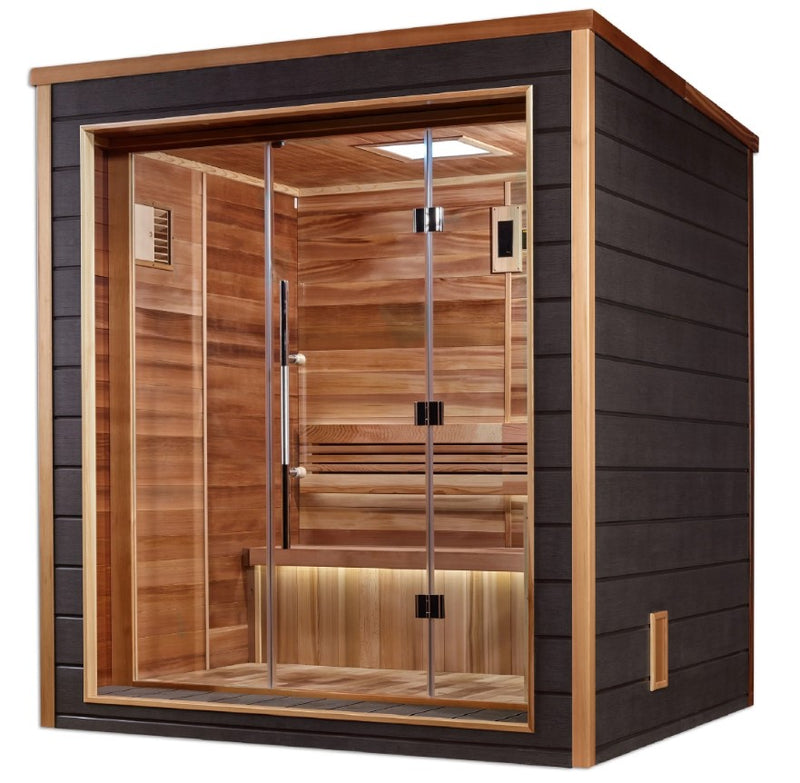 Golden Designs Drammen 3-Person Outdoor Sauna | GDI-8203-01