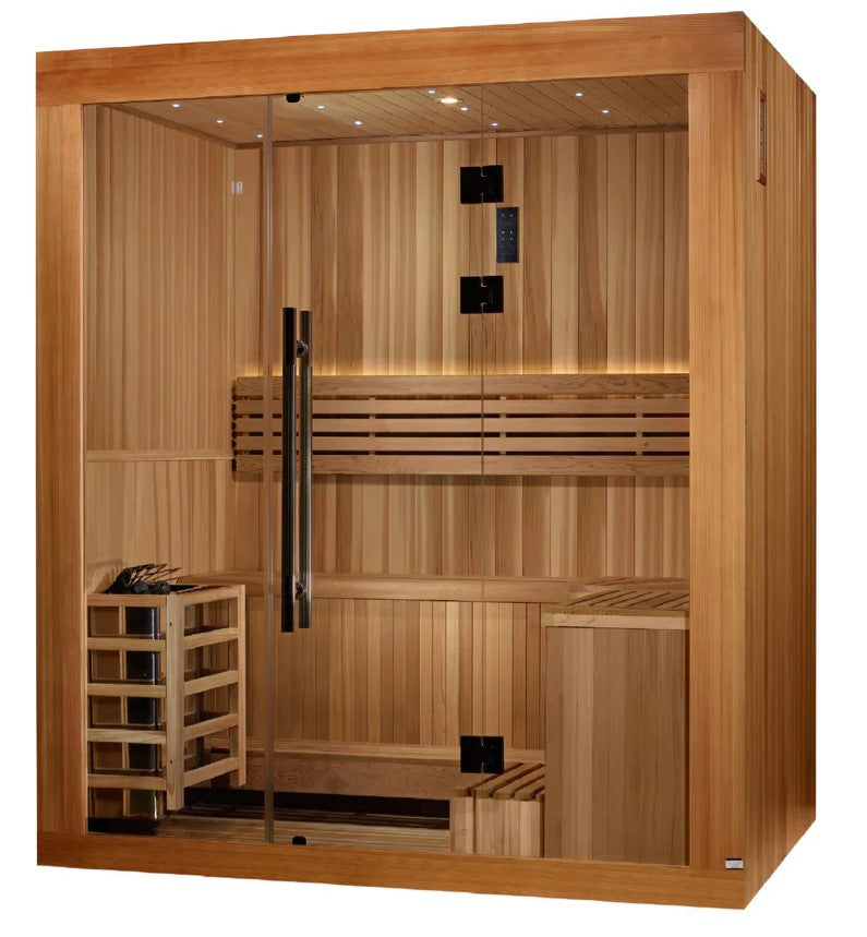 Golden Designs Copenhagen 3-Person Indoor Sauna | GDI-7389-02