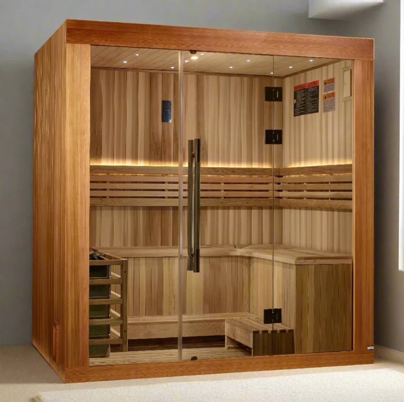 Golden Designs Copenhagen 3-Person Indoor Sauna | GDI-7389-02