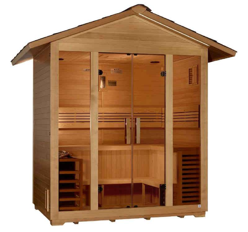 Golden Designs Vorarlberg 5-Person Outdoor Sauna | GDI-8105-01