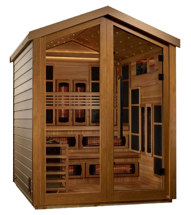 Golden Designs Kaskinen 6-Person Hybrid Outdoor Sauna | GDI-8526-01