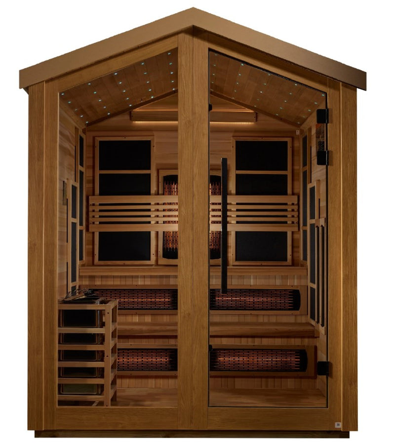 Golden Designs Kaskinen 6-Person Hybrid Outdoor Sauna | GDI-8526-01