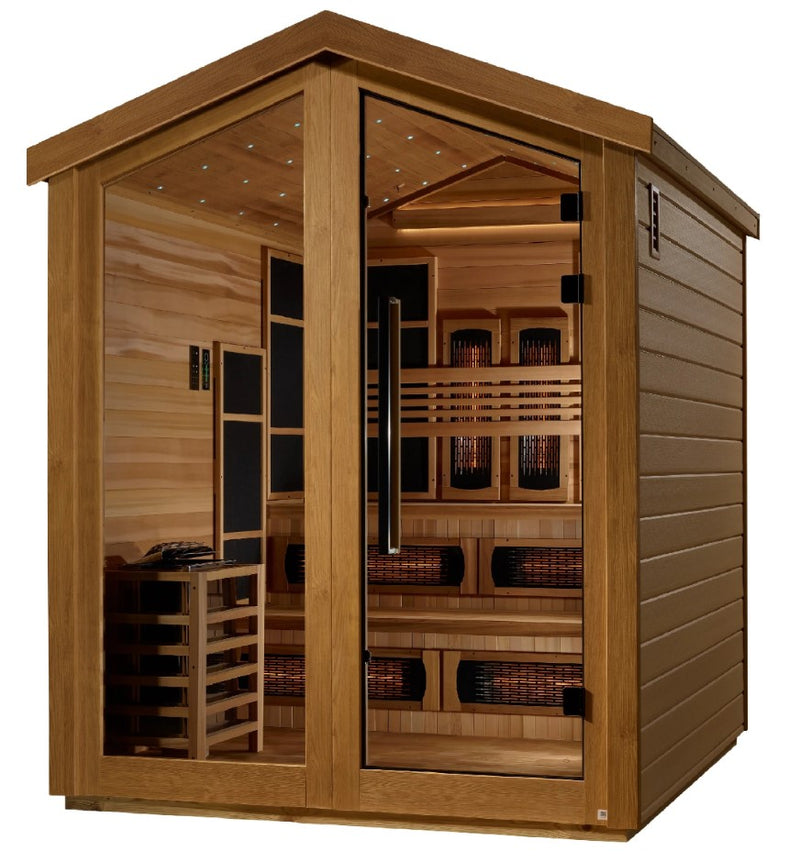 Golden Designs Kaskinen 6-Person Hybrid Outdoor Sauna | GDI-8526-01