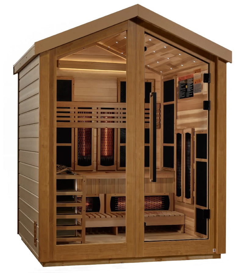 Golden Designs Loviisa 3-Person Hybrid Outdoor Sauna | GDI-8523-01