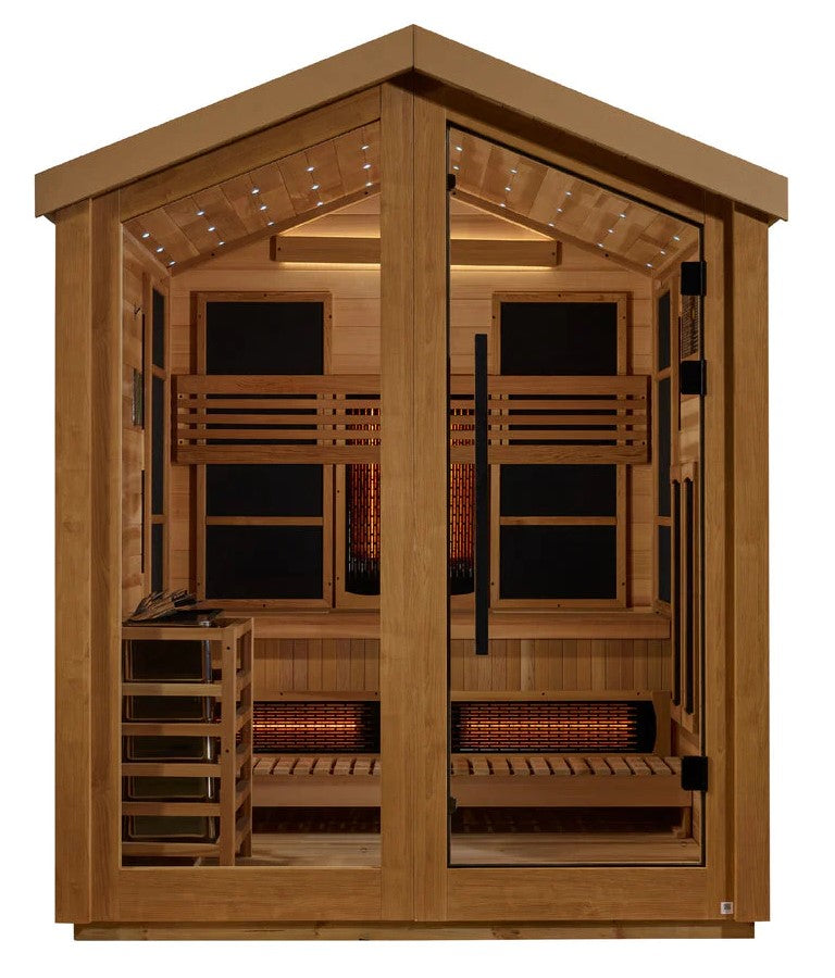 Golden Designs Loviisa 3-Person Hybrid Outdoor Sauna | GDI-8523-01