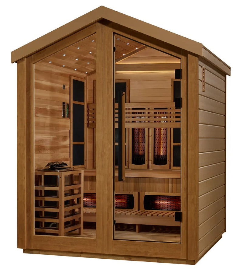 Golden Designs Loviisa 3-Person Hybrid Outdoor Sauna | GDI-8523-01