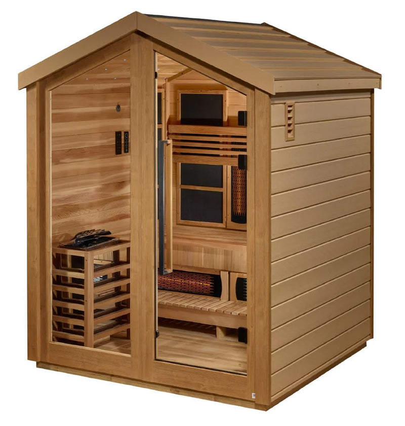 Golden Designs Loviisa 3-Person Hybrid Outdoor Sauna | GDI-8523-01