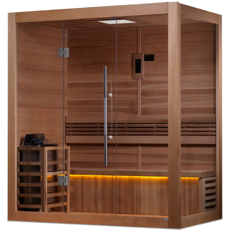 Golden Designs Forssa 3-Person Indoor Sauna | GDI-7203-01