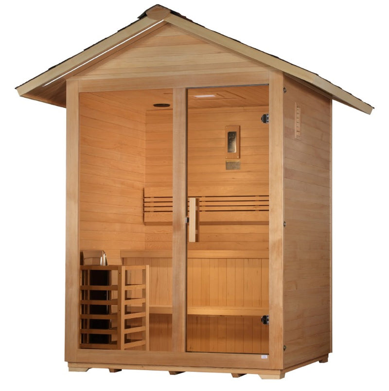 Golden Designs Arlberg 3-Person Outdoor Sauna | GDI-8103-01