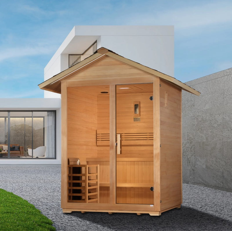 Golden Designs Arlberg 3-Person Outdoor Sauna | GDI-8103-01