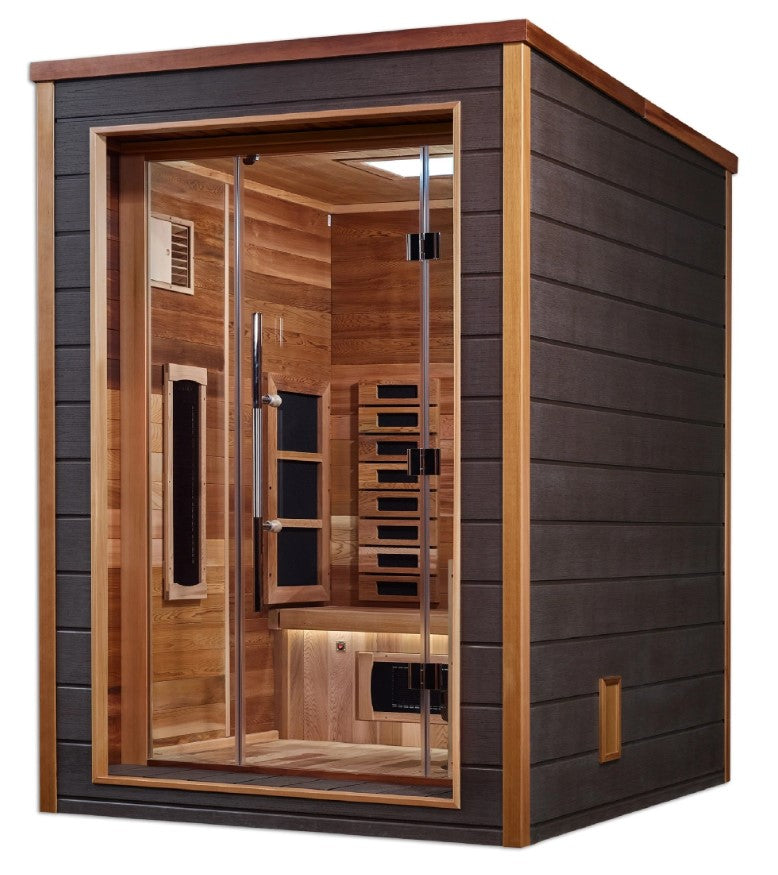 Golden Designs Nora 2-Person Hybrid Outdoor Sauna | GDI-8222-01