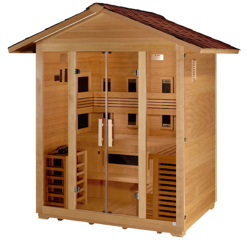 Golden Designs Gargellen 5-Person Hybrid Outdoor Sauna | GDI‐8125‐01