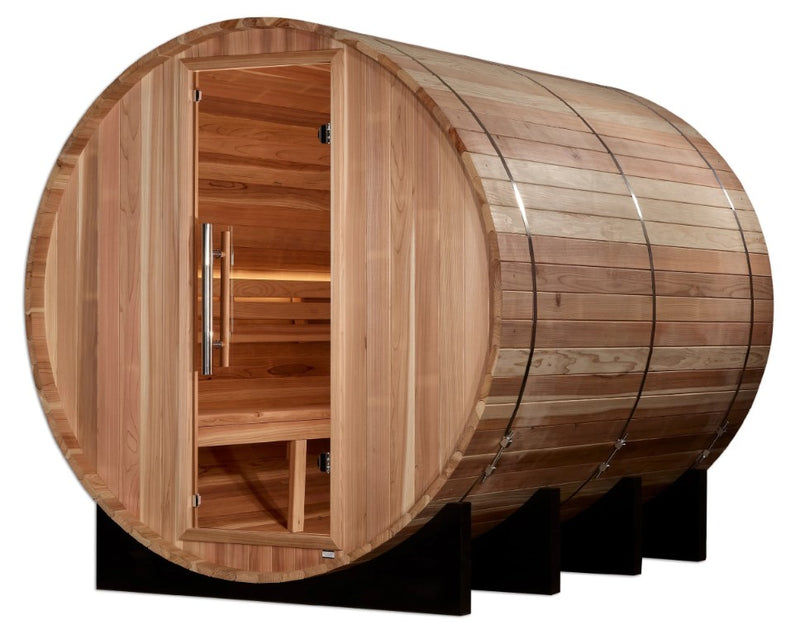 Golden Designs Klosters 6-Person Barrel Sauna | GDI-B006-01