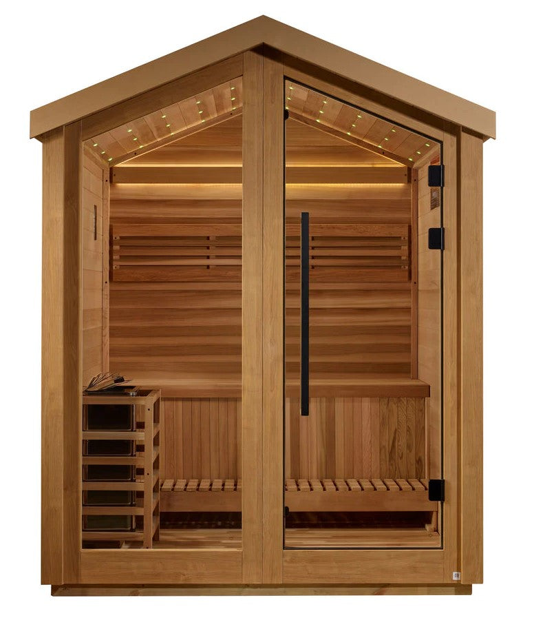 Golden Designs Savonlinna 3-Person Outdoor Sauna | GDI-8503-01