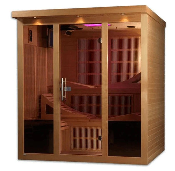 Golden Designs Monaco 6-Person Near Zero EMF Indoor Sauna | GDI-6996-01