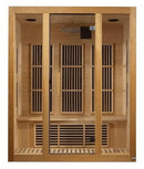Maxxus Bellevue 3-Person Low EMF FAR Infrared Indoor Sauna | MX-J306-01