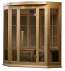 Maxxus 3-Person Low EMF FAR Infrared Corner Indoor Sauna | MX-K356-01