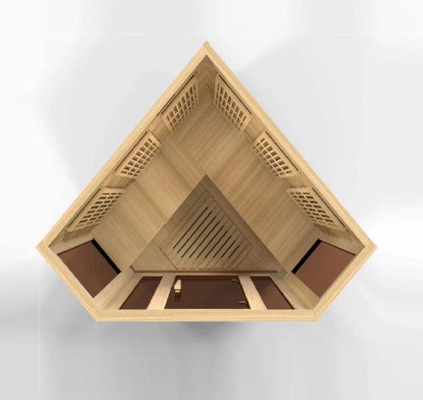 Maxxus 3-Person Low EMF FAR Infrared Corner Indoor Sauna | MX-K356-01