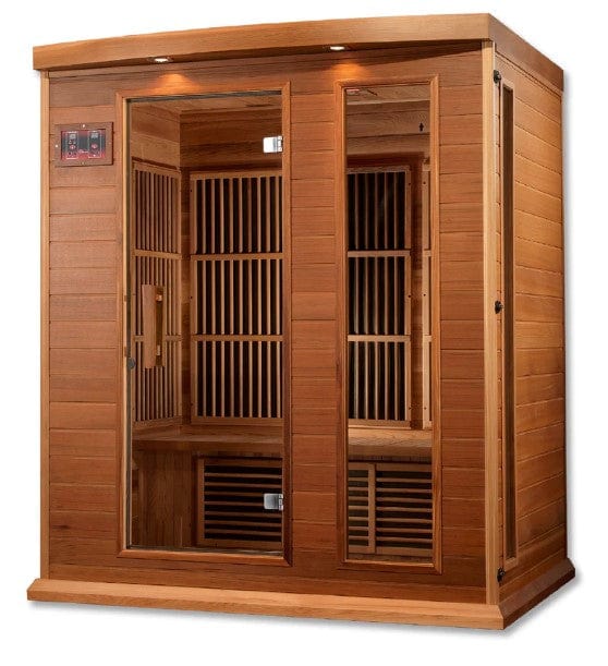 Maxxus 3-Person Low EMF FAR Infrared Indoor Sauna | MX-K306-01-CED