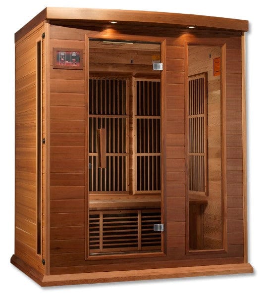 Maxxus 3-Person Near Zero EMF FAR Infrared Indoor Sauna | MX-K306-01-ZF CED