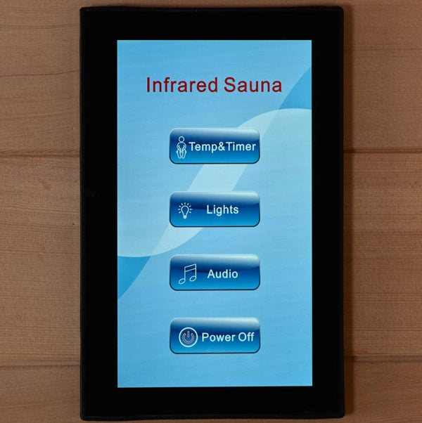 Maxxus 3-Person Near Zero EMF FAR Infrared Corner Indoor Sauna | MX-K356-01-ZF-CED