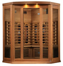 Maxxus 3-Person Full Spectrum Near Zero EMF Infrared Indoor Corner Sauna | MX-M356-01-FS CED