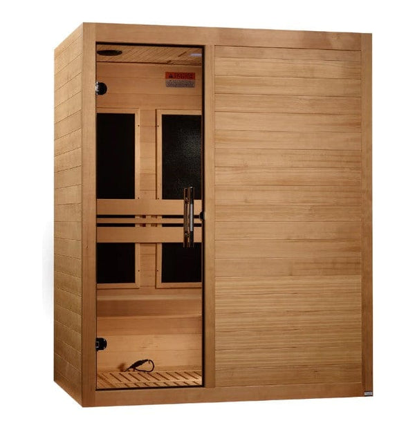 Maxxus 3-Person S-Line Ultra Low EMF FAR Infrared Indoor Sauna | MX-S306-01-ULEMF