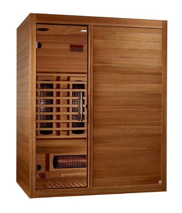 Maxxus 3-Person S-Line Full Spectrum Infrared Indoor Sauna | MX-S306-01-FS-PC