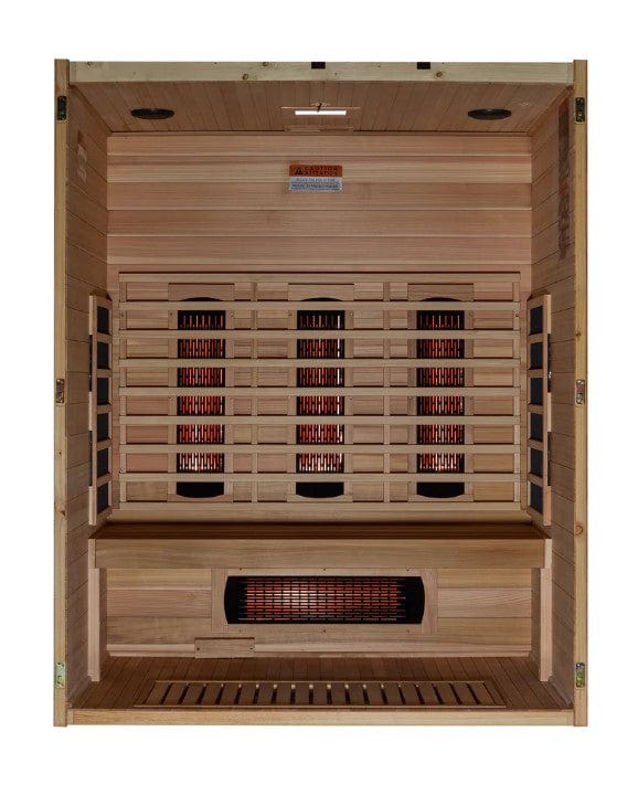 Maxxus 3-Person S-Line Full Spectrum Infrared Indoor Sauna | MX-S306-01-FS-PC