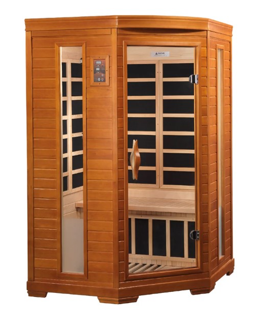 Dynamic Heming Elite 2-Person Ultra Low EMF FAR Infrared Indoor Corner Sauna | DYN-6225-02 Elite