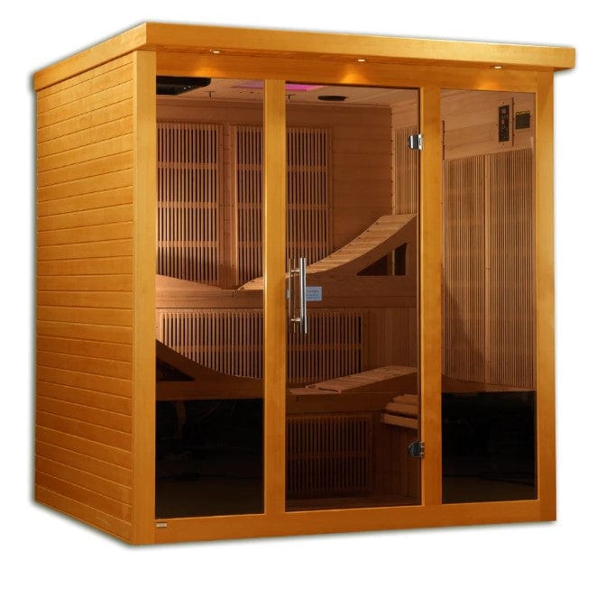 Dynamic Monaco 6-Person Ultra Low EMF FAR Infrared Indoor Sauna | DYN-6996-01 Elite