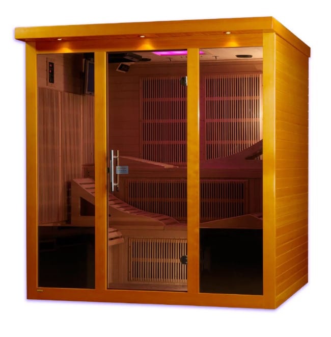 Dynamic Monaco 6-Person Ultra Low EMF FAR Infrared Indoor Sauna | DYN-6996-01 Elite