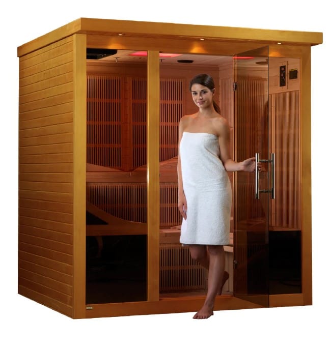 Dynamic Monaco 6-Person Ultra Low EMF FAR Infrared Indoor Sauna | DYN-6996-01 Elite