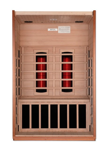 Dynamic Cordoba 2-Person Near Zero EMF Full Spectrum Infrared Indoor Sauna | DYN-6203-02 FS