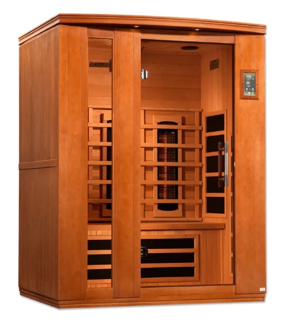 Dynamic Lugano 3-Person Near Zero EMF Full Spectrum Infrared Indoor Sauna | DYN-6336-03 FS